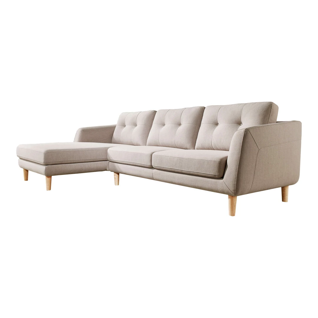 Moe's Home Collection Corey Sectional Beige Left 8 Moe's Home Collection Corey Sectional Beige Left
