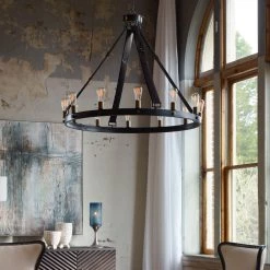 Uttermost Marlow 12 Light Circle Chandelier Accessories 10 Uttermost Marlow 12 Light Circle Chandelier Accessories