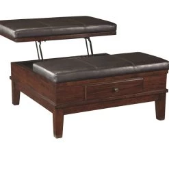 Ashley Furniture Gately - Medium Brown - Ottoman Cocktail Table 15 Ashley Furniture Gately - Medium Brown - Ottoman Cocktail Table