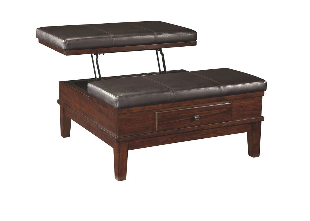 Ashley Furniture Gately - Medium Brown - Ottoman Cocktail Table 9 Ashley Furniture Gately - Medium Brown - Ottoman Cocktail Table