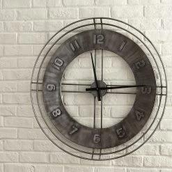 Ashley Furniture Ana - Antique Gray - Wall Clock 8 Ashley Furniture Ana - Antique Gray - Wall Clock