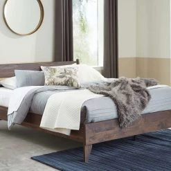 Signature Design By Ashley® Calverson - Mocha - Queen Panel Platform Bed