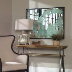 Accessories Uttermost Mirrored World Map