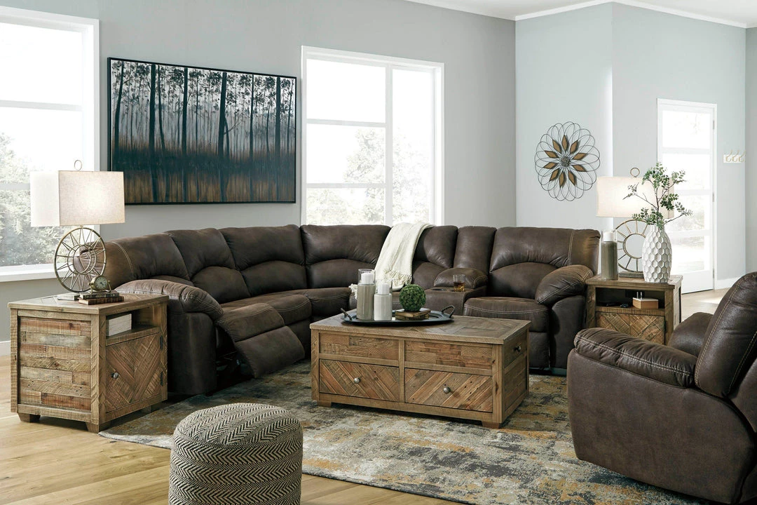Signature Design By Ashley® Tambo - Reclining Sectional Set Reclining Furniture 3 Signature Design By Ashley® Tambo - Reclining Sectional Set Reclining Furniture
