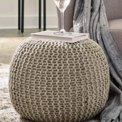 Ashley Furniture Accessories Latricia - Natural - Pouf