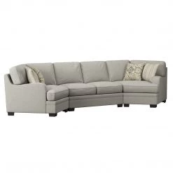Emerald Home Analiese Cuddler Sectional Tan Sectionals