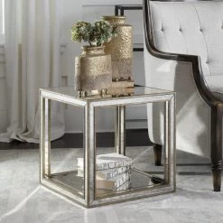 Uttermost Julie Mirrored Accent Table Tables