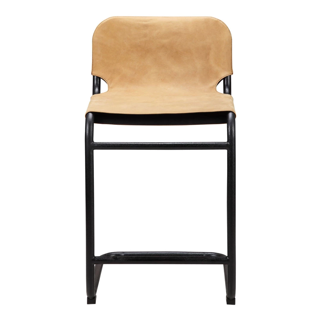 Moe's Home Collection Baker Counter Stool Sunbaked Tan Leather -m2 Stools 3 Moe's Home Collection Baker Counter Stool Sunbaked Tan Leather -m2 Stools