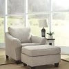 Benchcraft® Chair & Ottoman Sets Abney - Driftwood - 2 Pc. - Chair With Ottoman