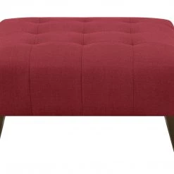Emerald Home Ottomans Binetti Ottoman, Brick Red 12 Emerald Home Ottomans Binetti Ottoman, Brick Red