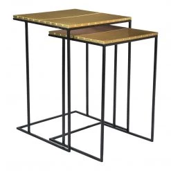 Moe's Home Collection Living Room Sets Rivet Nesting Tables Set Of 2