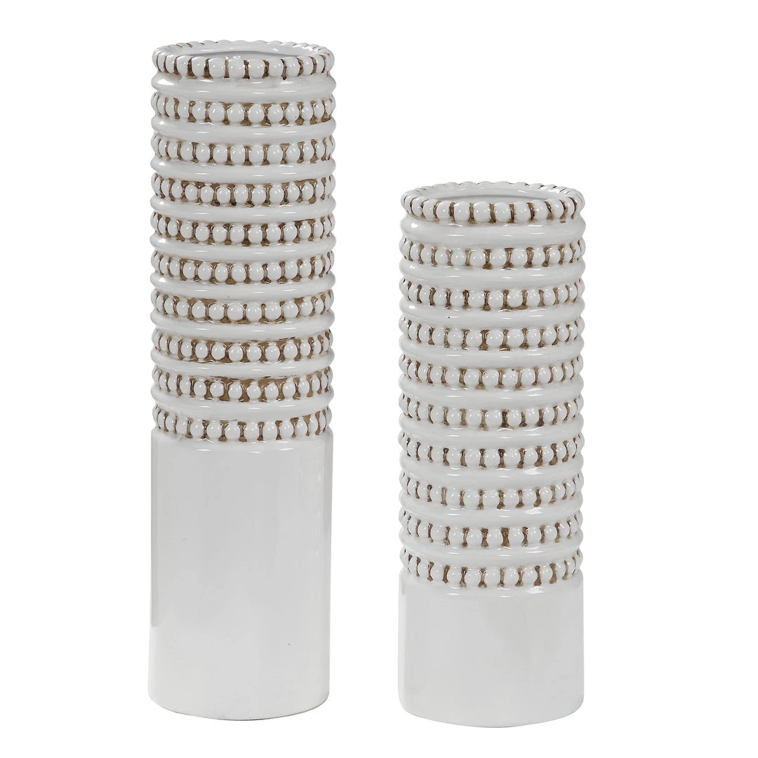 Uttermost Angelou White Vases, Set/2 3 Uttermost Angelou White Vases, Set/2