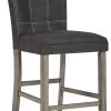 Ashley Furniture Dontally - Black / Gray - Upholstered Barstool (2/cn) Stools