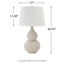 Ashley Furniture Saffi - Ceramic Table Lamp (1/CN) Accessories