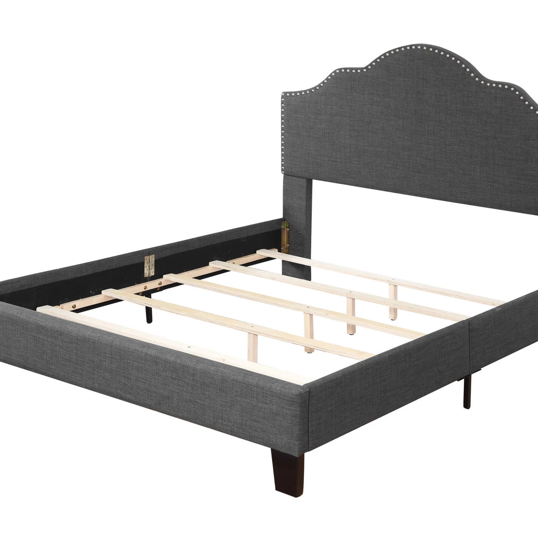 Emerald Home Beds Upholstered Queen Bed Charcoal 5 Emerald Home Beds Upholstered Queen Bed Charcoal