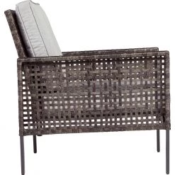 Ashley Furniture Outdoor Sets Lainey - Two-tone Gray - Love/chairs/table Set (4/cn)