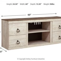 Ashley Furniture TV Stands Willowton - TV Stand With Fireplace Option
