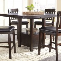 Ashley Furniture Tables Haddigan - Dark Brown - Rect Drm Counter Ext Table