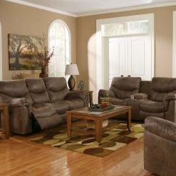 Ashley Furniture Alzena - Gunsmoke - Reclining Sofa