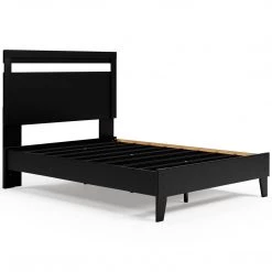 Signature Design By Ashley® Finch - Black/brown - Full Panel Platform Bed Beds