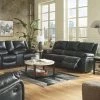 Signature Design By Ashley® Reclining Furniture Calderwell - Patterned - Reclining Sofa, Double Reclining Loveseat With Console, Rocker Recliner