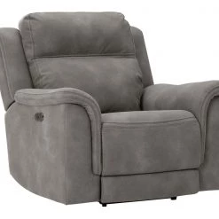 Ashley Furniture Next-gen Durapella - Slate - Pwr Recliner/adj Headrest Chairs
