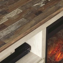 Ashley Furniture TV Stands Willowton - TV Stand With Fireplace Option
