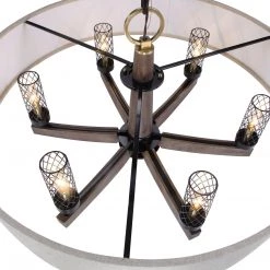 Accessories Uttermost Woodall 6 Light Drum Chandelier 17 Accessories Uttermost Woodall 6 Light Drum Chandelier