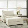 Signature Design By Ashley® Chair & Ottoman Sets Caretti - Parchment - 2 Pc. - Chair And A Half, Ottoman