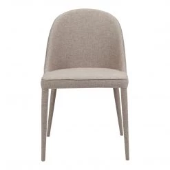 Moe's Home Collection Chairs Burton Fabric Dining Chair Light Grey-m2