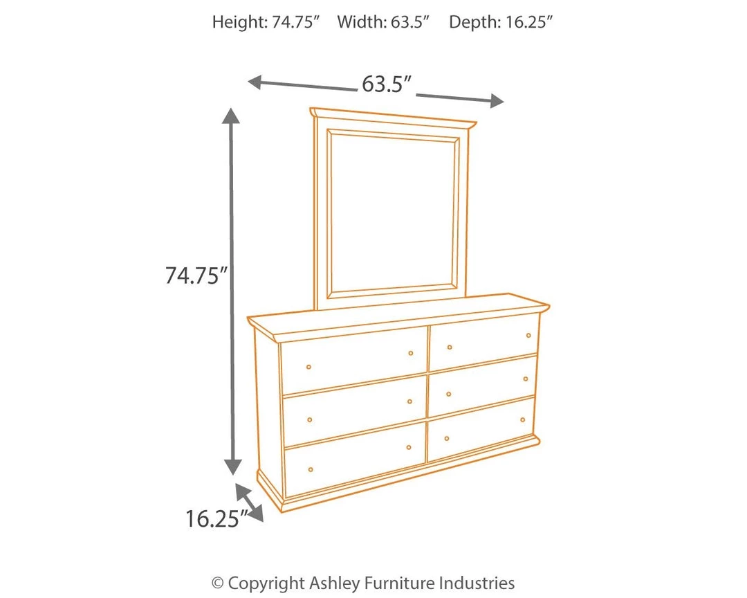 Signature Design By Ashley® Bedroom Sets Bostwick Shoals - Best In Class - Dresser, Mirror, Panel Headboard 8 Signature Design By Ashley® Bedroom Sets Bostwick Shoals - Best In Class - Dresser, Mirror, Panel Headboard