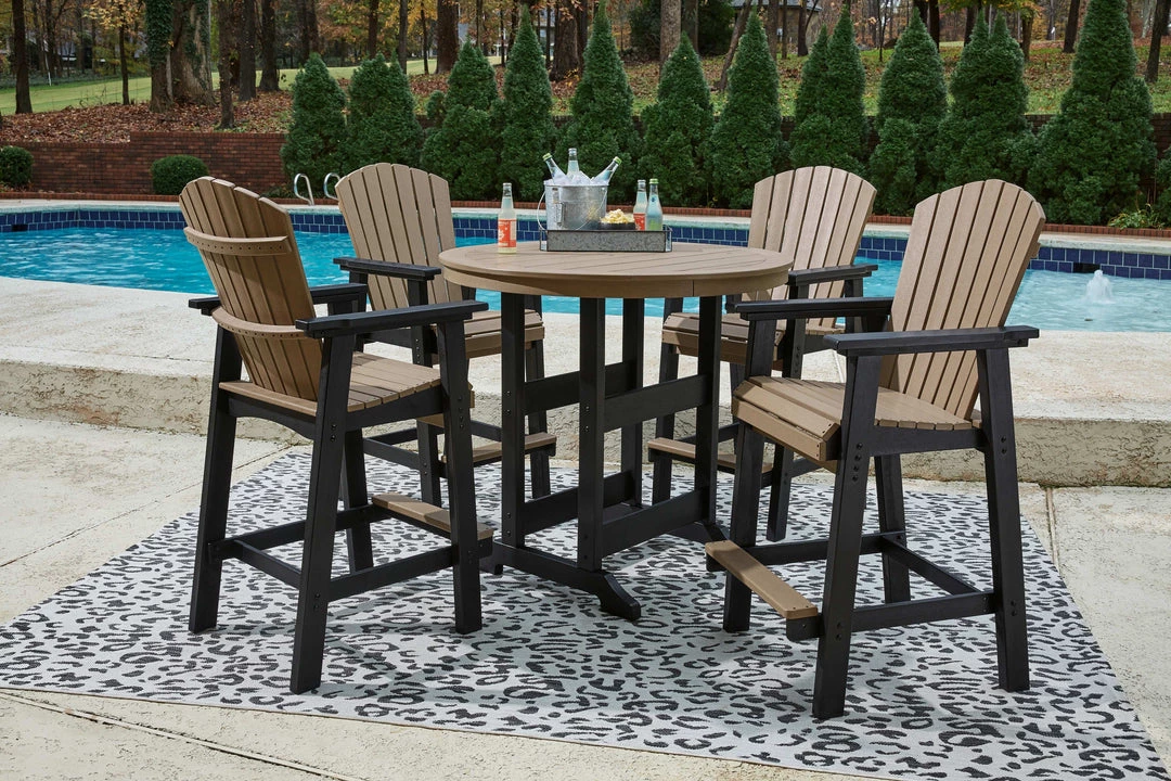 Signature Design By Ashley® Fairen Trail - Black/driftwood - 5 Pc. - Dining Set With 4 Chairs Outdoor Sets 3 Signature Design By Ashley® Fairen Trail - Black/driftwood - 5 Pc. - Dining Set With 4 Chairs Outdoor Sets