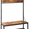 Ashley Furniture Bevinfield - Brown/black - Hall Tree With Storage Bench