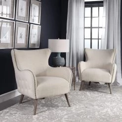 Chairs Uttermost Donya Cream Accent Chair