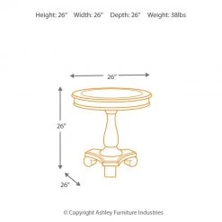 Ashley Furniture Mirimyn - White - Round Accent Table Tables