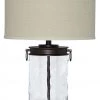 Ashley Furniture Tailynn - Clear/bronze Finish - Glass Table Lamp (1/cn)