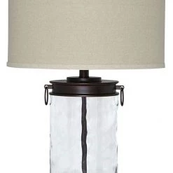 Ashley Furniture Tailynn - Clear/bronze Finish - Glass Table Lamp (1/cn)