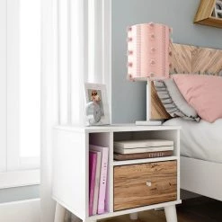 Ashley Furniture Nightstands Piperton - Brown / White - One Drawer Night Stand