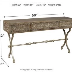 Ashley Furniture Tables Quinnland - Antique Black - Console Sofa Table 12 Ashley Furniture Tables Quinnland - Antique Black - Console Sofa Table