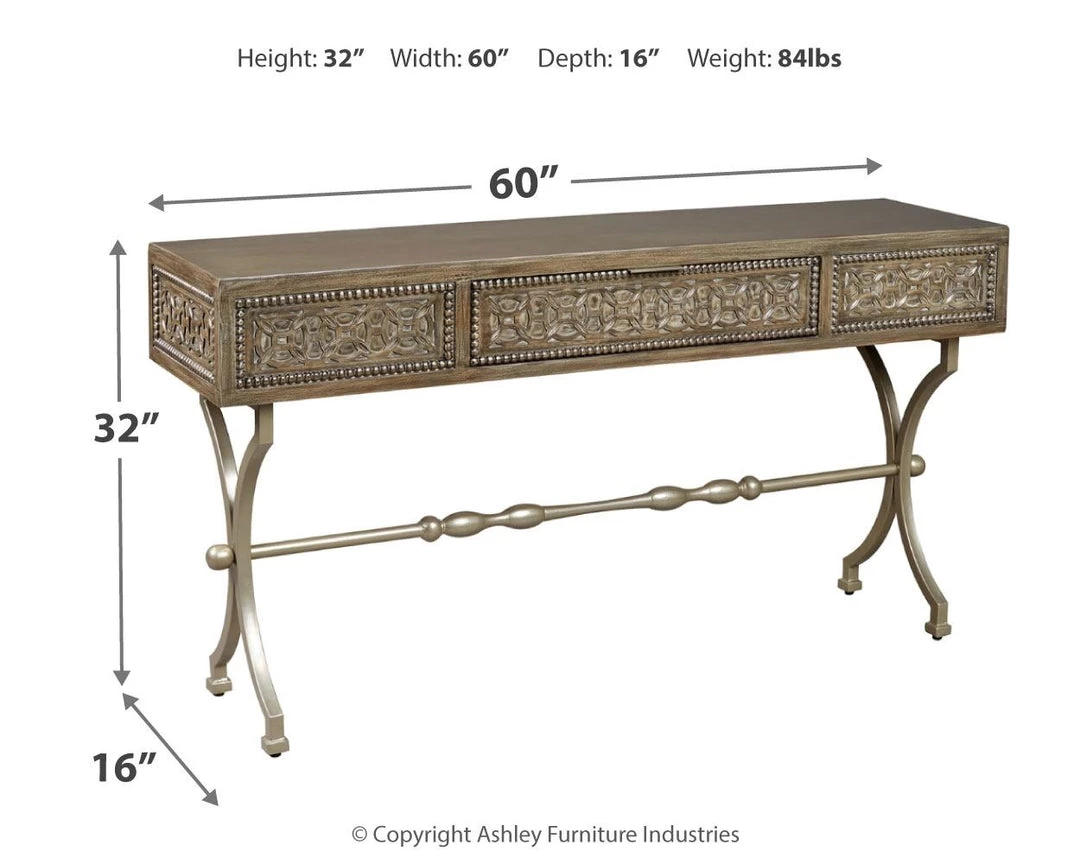 Ashley Furniture Tables Quinnland - Antique Black - Console Sofa Table 7 Ashley Furniture Tables Quinnland - Antique Black - Console Sofa Table