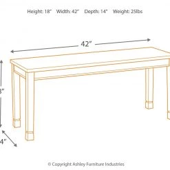 Ashley Furniture Benches Whitesburg - Brown/cottage White - Large Dining Room Bench