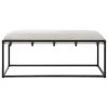 Uttermost Paradox Iron & Fabric Bench 1 Uttermost Paradox Iron & Fabric Bench