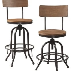 Ashley Furniture Stools Pinnadel - Light Ultimate Best In Class Swivel Stool (2/CN)
