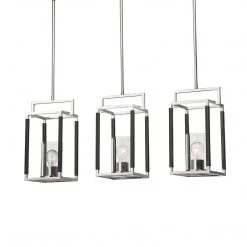 Uttermost Newburgh 3 Light Nickel Linear Pendant