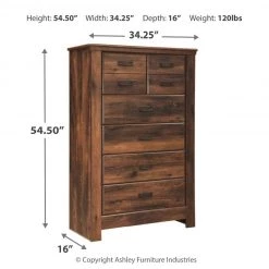 Ashley Furniture Chests Quinden - Dark Brown - Five Drawer Chest 15 Ashley Furniture Chests Quinden - Dark Brown - Five Drawer Chest