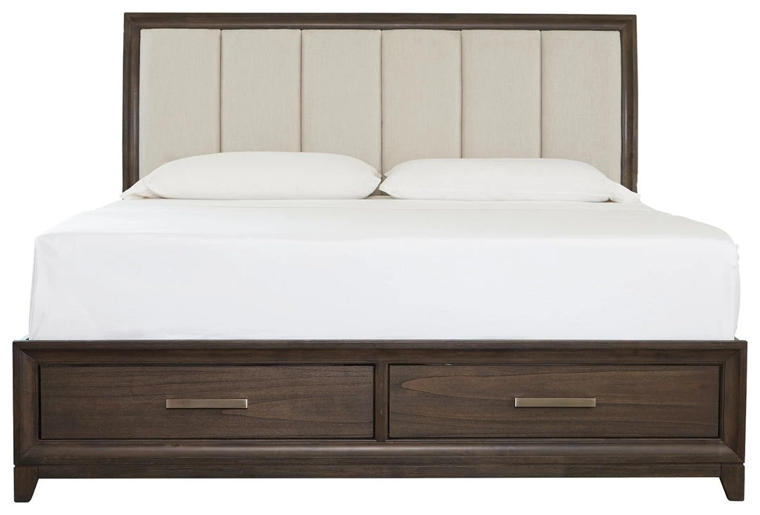 Signature Design By Ashley® Brueban - Rich Brown/gray - California King Panel Bed With 2 Storage Drawers 6 Signature Design By Ashley® Brueban - Rich Brown/gray - California King Panel Bed With 2 Storage Drawers