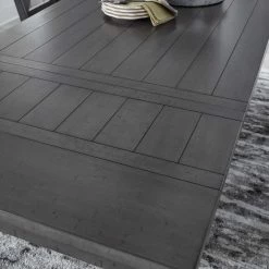 Ashley Furniture Myshanna - Dark Gray - Rect Drm Counter Ext Table Tables