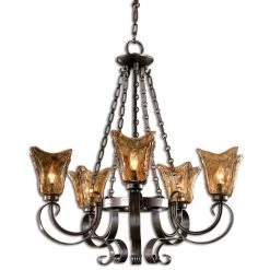Accessories Uttermost Vetraio 5Lt Oil Rubbed Bronze Chandelier