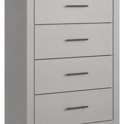 Ashley Furniture Cottonburg - Light Gray/white - Four Drawer Chest Chests