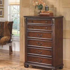 Ashley Furniture Chests Leahlyn - Warm Brown - Five Drawer Chest 22 Ashley Furniture Chests Leahlyn - Warm Brown - Five Drawer Chest